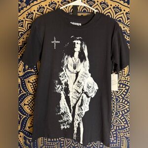 Mayhem Lady Gaga Black T-Shirt with White Logo